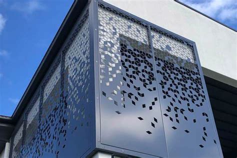 exterior laser cut metal panels